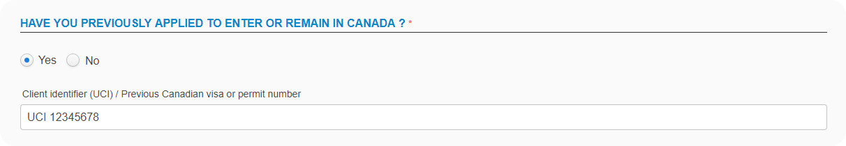 How to fill an eTA application form - step 2